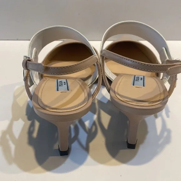 Prada Slingback Pump Heel - Nude - Picture 6 of 10